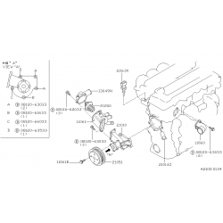 ΒΑΣΗ ΘΗΚΗ ΘΕΡΜΟΣΤΑΤΗ NISSAN N14 N15 P11 OEM 11061-73C02 