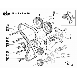 ΣΕΤ ΙΜΑΝΤΑ ΕΚΕΝΤΡΟΦΟΡΟΥ FIAT LANCIA 1.6 16V OEM