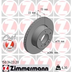 ΔΙΣΚΟΠΛΑΚΕΣ ΕΜΠΡΟΣ BMW E81 E87 116 118 284MM ΠΑΧΟΣ 22MM ΥΨΟΣ 73MM