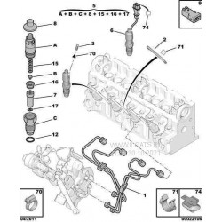 ΣΕΤ ΣΩΛΗΝΑΚΙΑ ΚΑΥΣΙΜΟΥ ΜΠΕΚ CITROEN BERLINGO PEGEUOT PARTNER FIAT SCUDO OEM