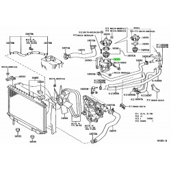 ΒΑΣΗ ΘΕΡΜΟΣΤΑΤΗ TOYOTA HILUX VW TARO  2L 2.4 DIESEL OEM