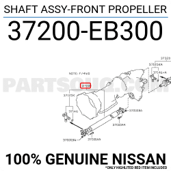 ΚΕΝΤΡΙΚΟΣ ΑΞΟΝΑΣ NISSAN NP300 PATHFINDER D40 '05-'14 4WD ΕΜΠΡΟΣ ΜΗΚΟΣ 787ΜΜ