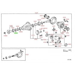 ΤΣΙΜΟΥΧΑ ΔΙΑΦΟΡΙΚΟΥ ΠΗΝΙΟΥ TOYOTA HILUX KDN145 KDN150 KDN165 KDN170 KDN190 KUN25 LAND CRUISER 41X74X11/18,5 OEM