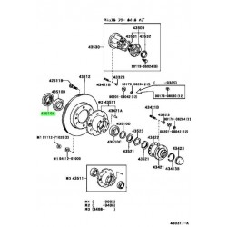 ΤΣΙΜΟΥXA ΤΡΟΧΟΥ ΕΜΠΡΟΣ ΑΚΡΑΞΟΝΙΟΥ TOYOTA 62X85X8X10 OEM