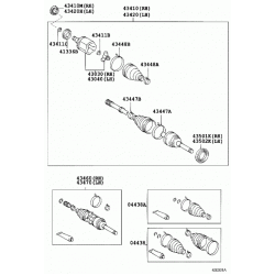 ΤΣΙΜΟΥΧΑ ΔΙΑΦΟΡΙΚΟΥ ΕΜΠΡΟΣ TOYOTA HILUX LAND CRUISER 47X69X10/16,5 OEM