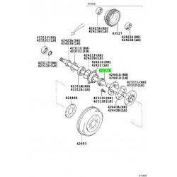 ΤΣΙΜΟΥΧΑ ΗΜΙΑΞΟΝΙΟΥ TOYOTA HILUX KUN 05- 55X74X68/17 OEM
