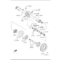 ΤΣΙΜΟΥΧΑ ΙΜΙΑΞΟΝΙΟΥ ΤΡΟΧΟΥ ΠΙΣΩ MAZDA BT50 UN '06-'11 FORD RANGER ET '06-'11 MAZDA B2500 '02- MAZDA B2500/B2600 UF '96- 45X70X9,5 OEM