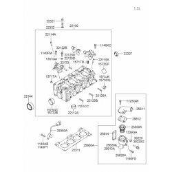  ΒΑΣΗ ΘΕΡΜΟΣΤΑΤΗ HYUNDAI ACCENT 1.3 cc 1999-2006,GETZ 1.3cc 2561322600 