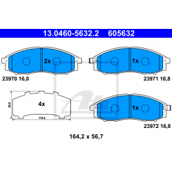 ΣΕΤ ΤΑΚΑΚΙΑ ΔΙΣΚΟΦΡΕΝΑ ΕΜΠΡΟΣ NISSAN NAVARA D22 133HP 4X4