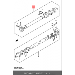 ΑΞΟΝΑΣ ΕΜΠΡΟΣ SUZUKI GRAND VITARA II JB416/JB419/JB420 4WD  1.6 1.9 2.4 2.7 2005- ΧΩΡΙΣ ΚΑΡΕ