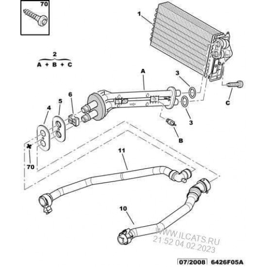 ΣΩΛΗΝΕΣ ΚΑΛΟΡΙΦΕΡ CITROEN C2 C3  2002-