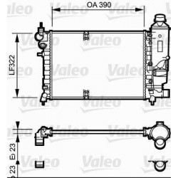 ΨΥΓΕΙΟ ΝΕΡΟΥ CITROEN SAXO PEGEUOT 106 1.1 1.4 1.6 1996-2004 390X322X23