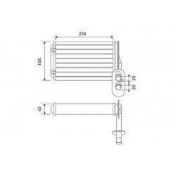 ΨΥΓΕΙΟ ΚΑΛΟΡΙΦΕΡ SEAT IBIZA CORDOBA AROSA VW GOLF II III VW POLO 235X158X42