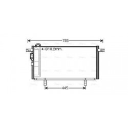 ΨΥΓΕΙΟ AC MITSUBISHI PAJERO PININ 99-2007 727X310 20MM