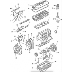 ΣΕΤ ΚΑΔΕΝΑΣ MITSUBISHI L200 2.6 4WD K33T Chrysler Dodge Plymouth 2.0L 2.6L G54B 4G54