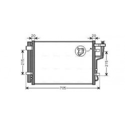 ΨΥΓΕΙΟ AC HYUNDAI ELANTRA IV I30 KIA CEED PRO CEED 567X391X16