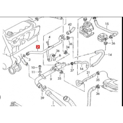 ΣΩΛΗΝΑΣ ΝΕΡΟΥ AUDI A4 VW PASSAT 1.6 1.8 AHL/ARM/ANA/ADP/AWT/AEB/APU/ARK/ANB