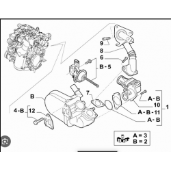 ΣΩΛΗΝΑΣ ΒΑΛΒΙΔΑΣ AGR ALFA ROMEO/OPEL CORCA D COMBO MERIVA 1.300 MULTIJET A13DTC A13DTE OEM