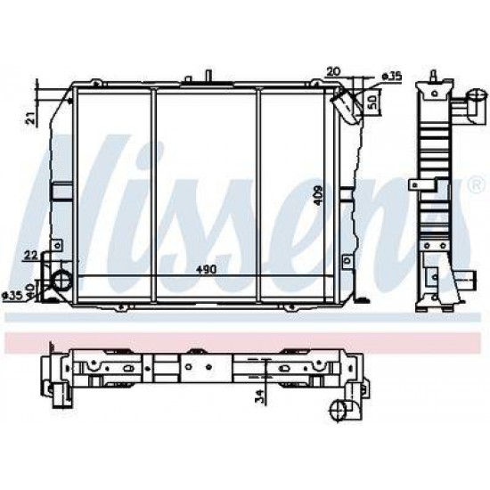 ΨΥΓΕΙΟ ΝΕΡΟΥ TOYOTA HIACE 89-1995 LH102/LH104/LH112/LH108 2L 32X498