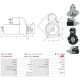  ΜΙΖΑ 12V 1.3Kw 9Δ OPEL CORSA C, ASTRA H, COMBO DIESEL ΜΕ ΒΙΔΑΚΙ