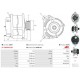 ΔΥΝΑΜΟΣ OPEL VECTRA A ASTRA F CORCA B 12V 100AH