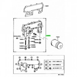ΒΑΣΗ ΦΙΛΤΡΟΥ ΚΑΙ ΨΥΓΕΙΟΥ ΛΑΔΙΟΥ TOYOTA HILUX LN105/110/ LN165/170 '88-'01 4WD 2L/2LT/ HIACE S.B.V. '95-'01 2L/2LT